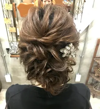 セミロング まつパ・ヘアセット ♡Chinami♡のマツエク・マツパデザイン