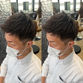 ショート メンズ センターパート /植田のヘアスタイル