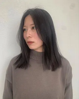 ミディアム カラー kitagawa mayuのヘアスタイル
