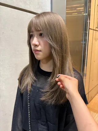 ロング カラー abe yuikaのヘアスタイル