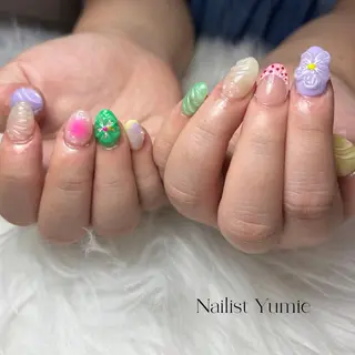 ネイル Setsalon Churaku Nailist Yumie所属・【沖縄市安慶田】 🤍Yumieのネイルデザイン