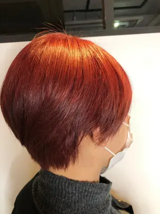 ショート カラー 顔まわり職人🇰🇷 韓国ヘア/KAITOのヘアスタイル