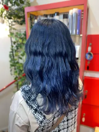 ミディアム ゆぴ☾‪/推しカラー /ハイトーンのヘアスタイル