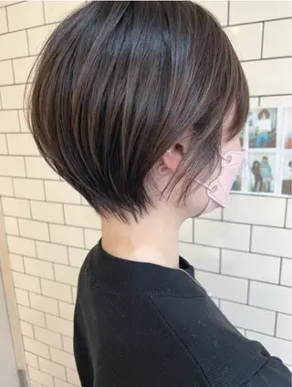 ショート 丸みショート🌙 タッセルボブ/井上翔のヘアスタイル