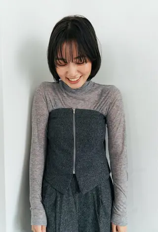 ショート green ueno所属・ウチダ 🦖✨艶カラーのヘアスタイル