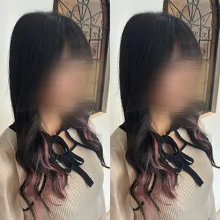 セミロング 🍒しの🍒 カット/艶カラーのヘアスタイル