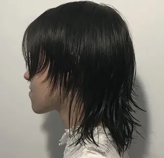 ミディアム RIN／韓国ヘア レイヤーカットのヘアスタイル