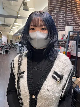 ミディアム 酸性ストレート 🤍🎀honokaのヘアスタイル