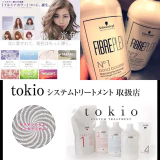 ロング カラー パーマ ヘアアレンジ メンズ キッズ ネイル マツエク・マツパ premier modelsのヘアスタイル