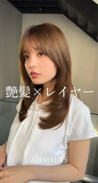 セミロング AMATELAS zero所属・髪質改善×透明感 ×艶髪/杉田のヘアスタイル