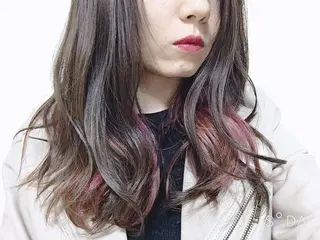 ロング カラー 髪質改善🩵艶髪 ストレート🩵山口のヘアスタイル