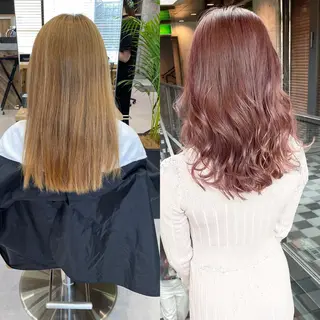 セミロング カラー ヘアアレンジ TATSUYA アートディレクターのヘアスタイル