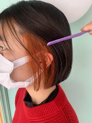 ショート カラー ハイトーン/メンズ/ ウルフ特化   小松のヘアスタイル