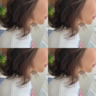 セミロング カラー アブアイ所属・艶髪・酸性ストレート フリツのヘアスタイル