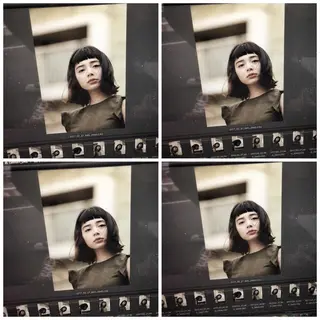 ミディアム 圧倒的美髪ストレート ツダケイタロウのヘアスタイル