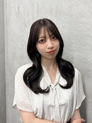 ロング Haruka韓国風 似合わせカット♡のヘアスタイル
