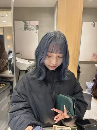 ミディアム カラー ヘアアレンジ 艶髪/レイヤーカット 🐣misakiのヘアスタイル