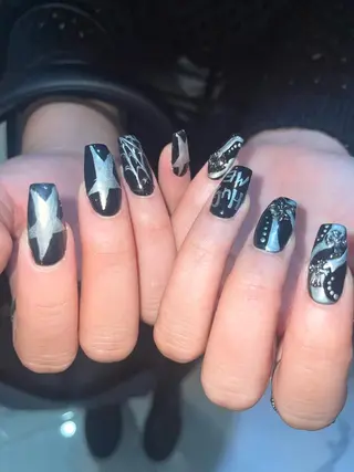 ネイル moca心斎橋所属・˚✧⁺⭐︎༚moca miyuu⁎⁺˳✧༚のネイルデザイン