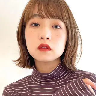 ショート カラー OAK 学芸大学所属・秋葉萌　透明感カラー /レイヤー/ボブ♡のヘアスタイル