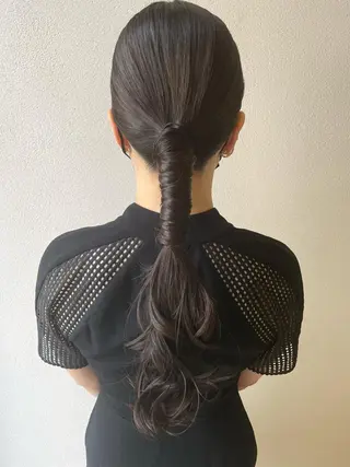 ロング ヘアアレンジ 沢田 瞳のヘアスタイル