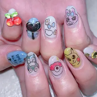 ネイル mimi 高石桃朱のネイルデザイン