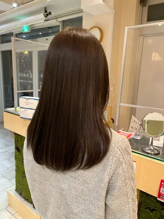 セミロング カラー 髪質改善/レイヤー/ ボブ/磯野史歩のヘアスタイル