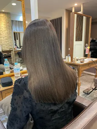 セミロング カラー 髪質改善支持率 NO.1🫧松野力也のヘアスタイル