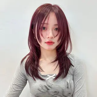 ミディアム 原宿/似合わせ/髪質 改善/レイヤー/優希のヘアスタイル