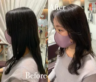 ロング 傷ませない縮毛矯正／ 吉岡 美江のヘアスタイル