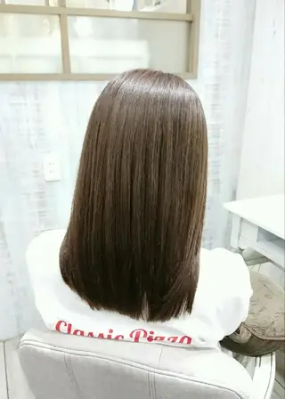 セミロング カラー little 柏 【リトルカシワ】所属・フジタミキ ✨メテオ TR、ヘッドスパのヘアスタイル