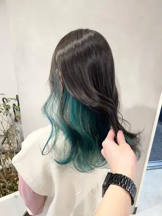 ロング カラー 🦋レイヤーカット ミドリカワ🦋のヘアスタイル
