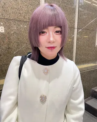 ミディアム ショートボブ /綾華のヘアスタイル