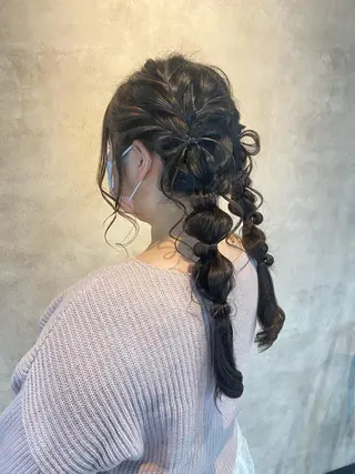ヘアアレンジ 大天使 まいめろのヘアスタイル