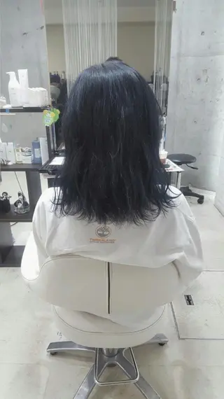 ミディアム カラー brace 立花のヘアスタイル