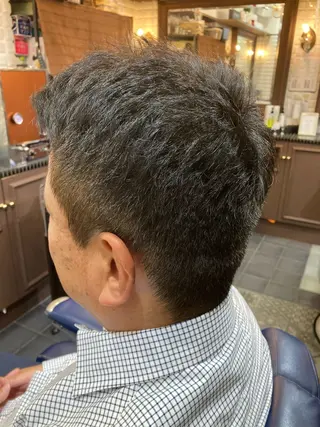 ショート メンズ ルピナス中田店長 山口大地のヘアスタイル