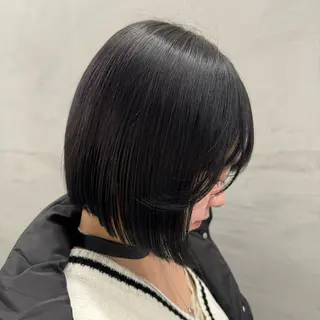 セミロング カラー ヘアアレンジ 🌟🍒ハイトーン 韓国ヘア/ユウミのヘアスタイル