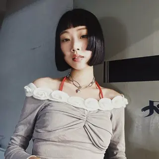 ミディアム カラー ☆RUO☆/ハイトー ンBob/デザインのヘアスタイル