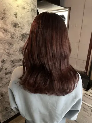 ロング カラー 佐藤 千文のヘアスタイル