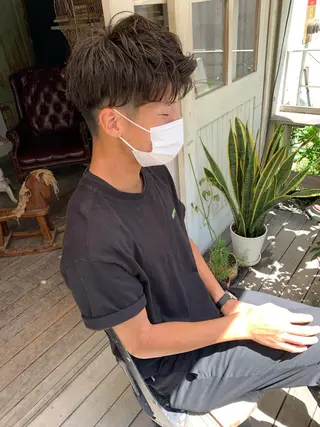 ショート パーマ メンズ kimika🥑 メンズ/髪質改善のヘアスタイル