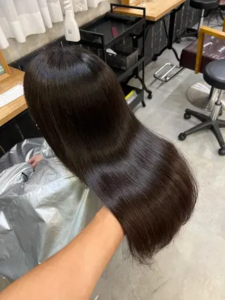 セミロング AUBE HAIRazul吉祥寺所属・髪質改善✨幹細胞✨ ウルツヤ🌈清水　祥のヘアスタイル
