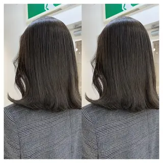 ミディアム カラー 村山 茉衣のヘアスタイル