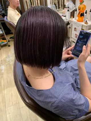ショート カラー haruki💐笹塚 インナーカラーのヘアスタイル
