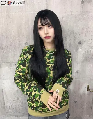 ロング カラー SHURI❤️‍🔥 中/韓mix ♡のヘアスタイル