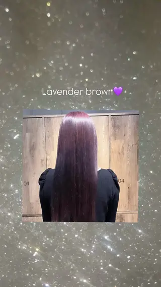 ロング カラー 透明感カラー Suzu.•♬のヘアスタイル