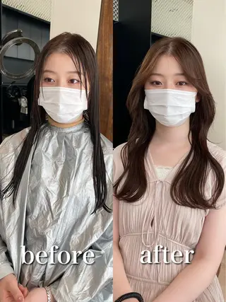 セミロング 【1日2名様限定】 AFLOAT白川雄副のヘアスタイル