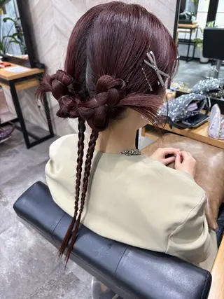 ロング ヘアアレンジ 飯塚 沙衣のヘアスタイル