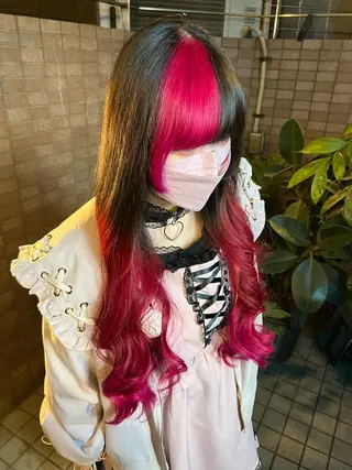 ロング カラー ヘアアレンジ 🦋韓国ヘア 坂本 菜摘🦋のヘアスタイル