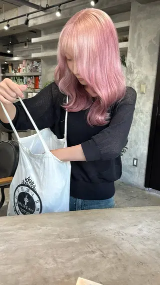 セミロング カラー RoL by apollo所属・横浜ブリーチムラ直し 特化美容師/海崎剛史のヘアスタイル