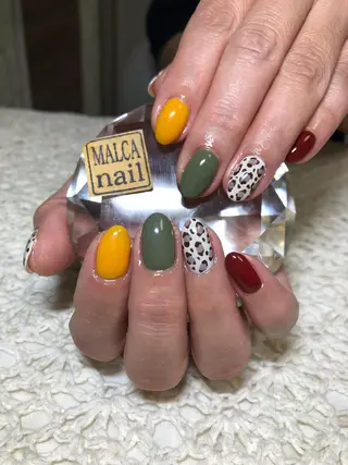 ロング カラー パーマ ヘアアレンジ キッズ ネイル マツエク・マツパ MALCAnail(マルカネイル)所属・荒木 莉奈のネイルデザイン