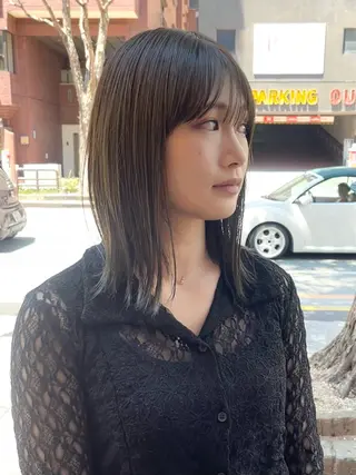 ミディアム 園田 渉 ◤SHIKIO◢のヘアスタイル
